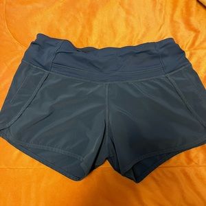 Blue, size 4 lululemon shorts
